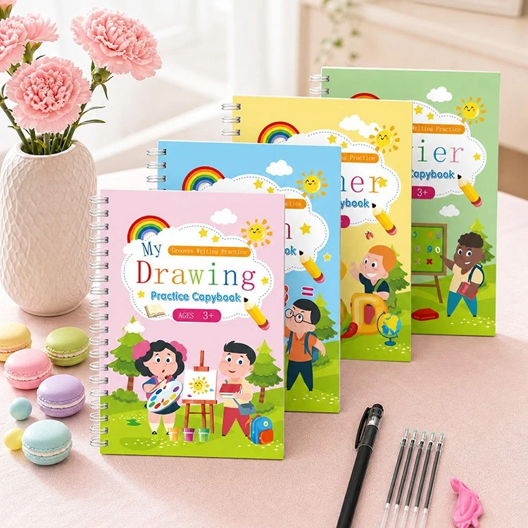 Magic Grooved Writing Practice Book 4-raamatu komplekt